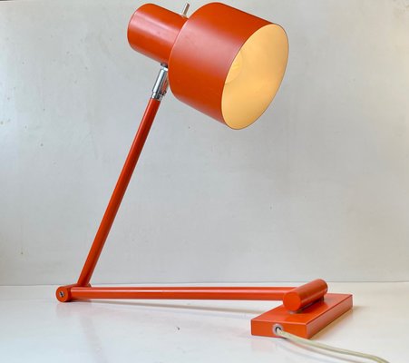 Jo Hammerborg Orange Scale Swing Arm Wall Lamp for Fog & Mørup, 1970s-LCR-1298622