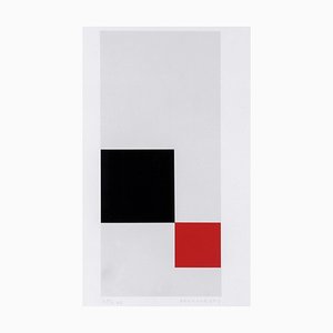 Jo Niemeyer, Composition in Red, Black and White, Silkscreen-LBS-1209466