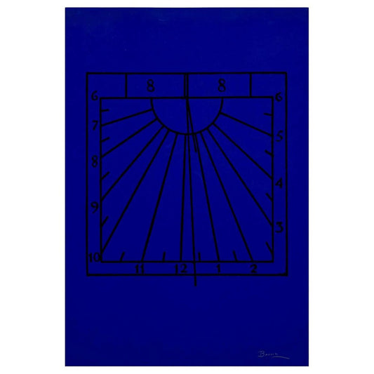 Joan Brossa, Surrealist Blue Visual Poem, 1978, Lithograph