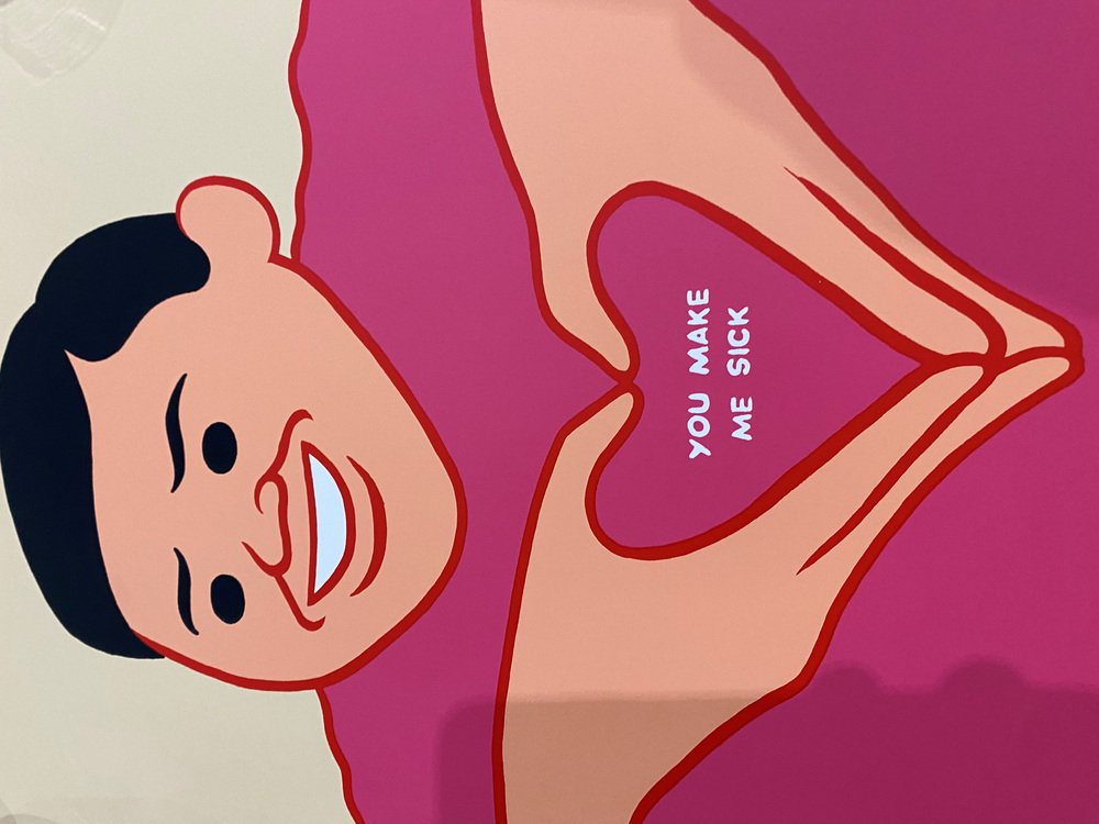 Joan Cornella, You Make Me Sick, 2019, Lithograph