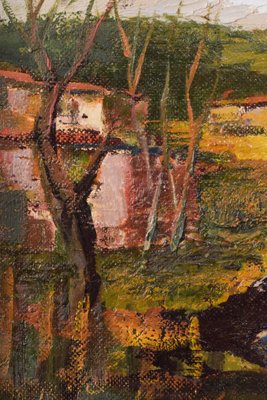 Joan Escoda Coromina, Post-Impressionist Landscape, 1994, Oil on Canvas, Framed-AOI-1144899