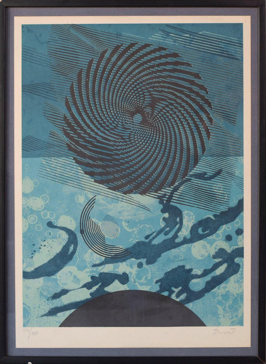 Joan-Josep Tharrats (1918-2001) Circulo Blue, Numbered Edition and Lithograph