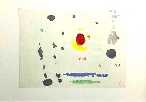 Joan Miro, Abstract Composition, 1980s, Lithograph-NRC-1448847