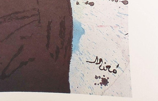 Joan Miro, Femme Oiseaux, Large Lithograph, 1970s-NRC-1748773