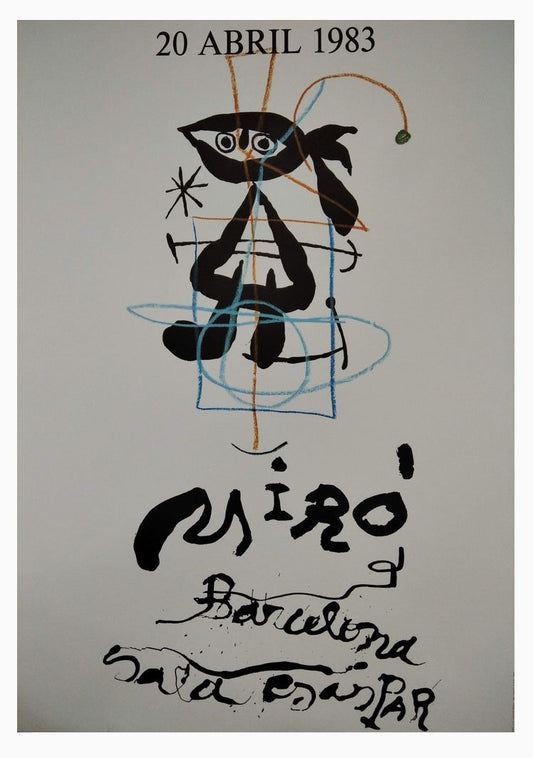 Joan Miro, Gaspar Sala, Barcelona, ​​April 20, 1983, Lithograph