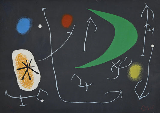 Joan Miró, Le Lèzard Aux Plumes Dor, Original Lithograph, 1971