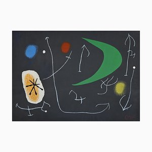 Joan Miró, Le Lèzard Aux Plumes Dor, Original Lithograph, 1971-ZCI-1277216