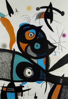 Joan Miró, Oda À Joan Mirò, Original Lithograph, 1973-ZCI-1308604