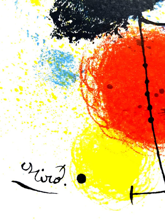 Joan Miro - Original Lithograph - Frontispiece for ''Prints from Mourlot Press'' 1964