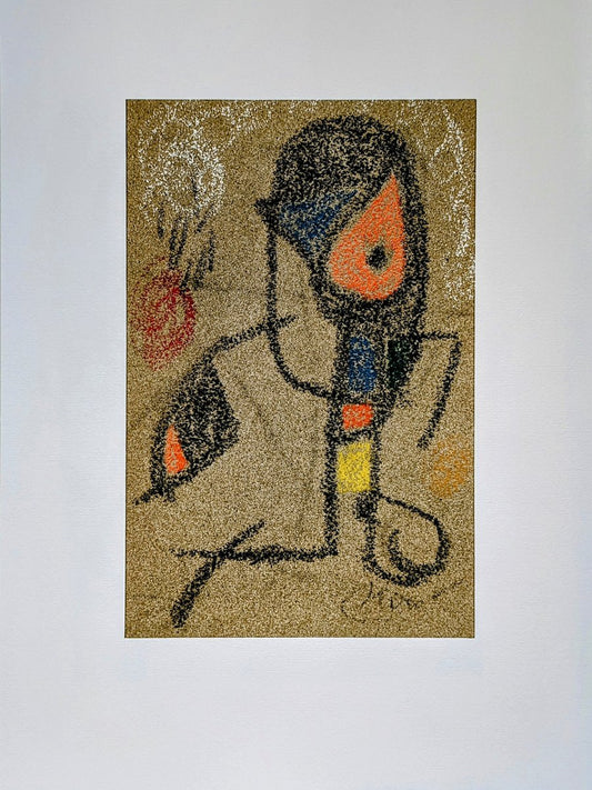 Joan Miro, Personnage, Lithograph, 1977