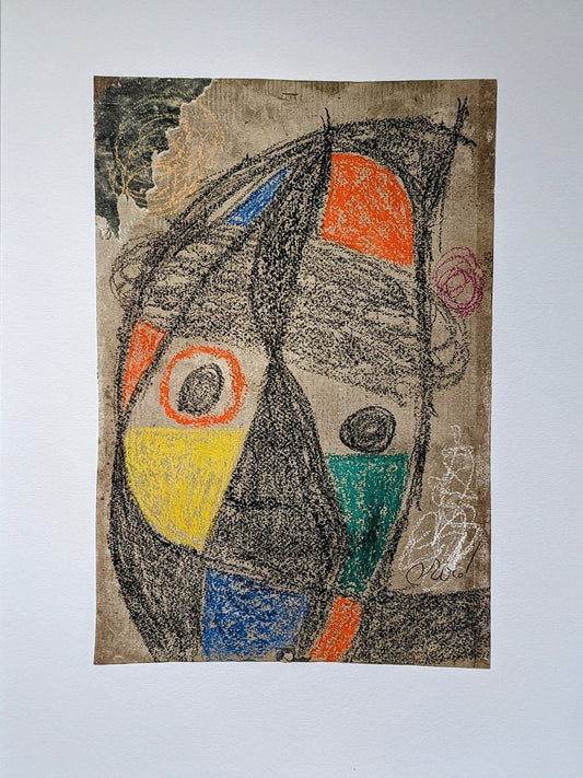 Joan Miro, Personnage, Lithograph, 1977