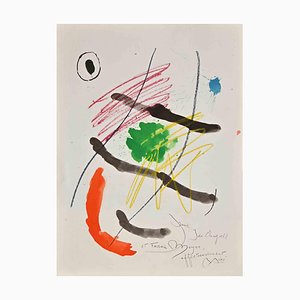 Joan Miró, Pour Ida Chagall et Franz Meyer, Lithograph, 1970s-ZCI-1472110