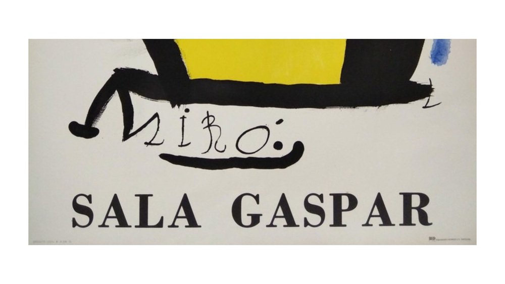 Joan Miro, Sala Gaspar, Barcelona, ​​September, 1970, Lithograph, Framed