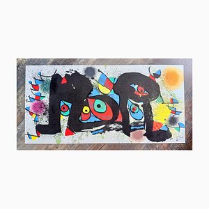 Joan Miro, Sculptures: Les Poussins, Original Lithograph, 1974-NRC-1384618