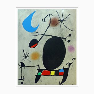 Joan Miro, Solar Bird, Lunar Bird and Spark II, 1967, Lithograph-KHH-1743891