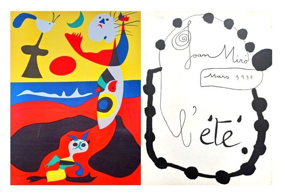 Joan Miro, Summer, 1938, Original Lithograph and Stencil on Paper-NRC-1384613