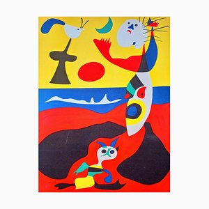 Joan Miro, Summer, 1938, Original Lithograph and Stencil on Paper-NRC-1384613