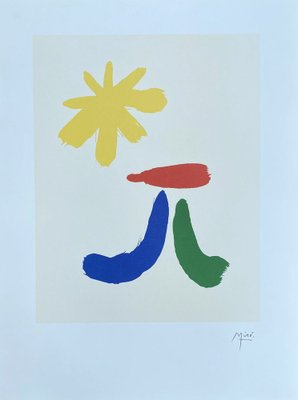 Joan Miro, Surrealist Composition, 1970s, Lithograph-NRC-1389924