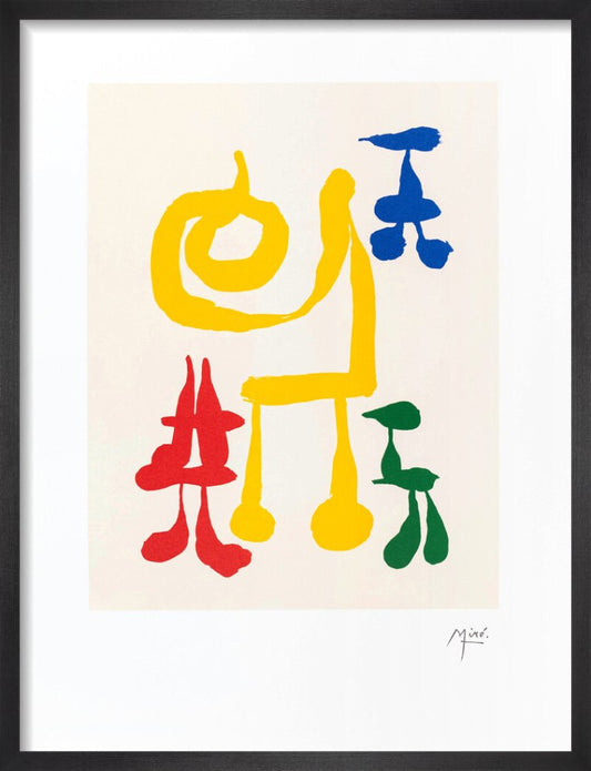 Joan Miro, Surrealist Composition II: Parler Seul, 1970s, Lithograph on Rivoli Paper