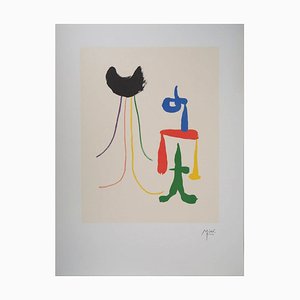 Joan Miro, Surrealist Couple, 1970s, Lithograph-NRC-1780307