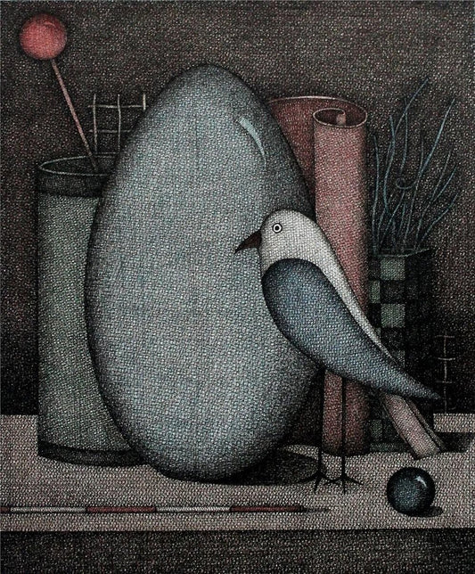 Joanna Wiszniewska Domańska, Still Life with a Bird, 1999