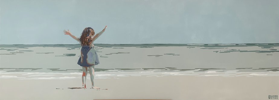 Joanna Woyda, The Beach: A Distance, 2024, Acrylic on Canvas-XHG-2041822