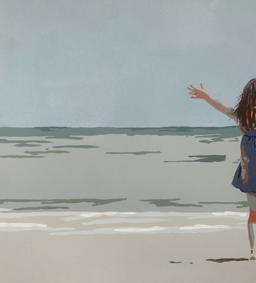 Joanna Woyda, The Beach: A Distance, 2024, Acrylic on Canvas-XHG-2041822