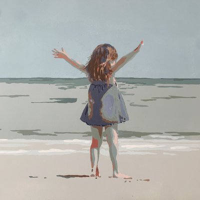 Joanna Woyda, The Beach: A Distance, 2024, Acrylic on Canvas-XHG-2041822