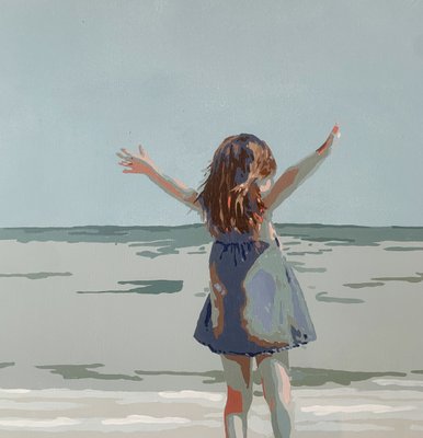 Joanna Woyda, The Beach: A Distance, 2024, Acrylic on Canvas-XHG-2041822