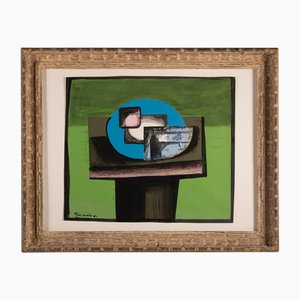 Johann Georg Müller, Still Life, 1981, Paint & Paper, Framed-GCQ-1777896