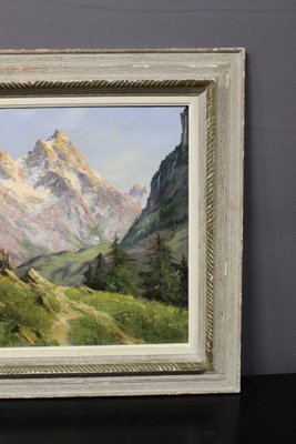 Johannes Gebhardt, Mountain Landscape, 1920s-1940s, Oil on Canvas-BCR-2035748