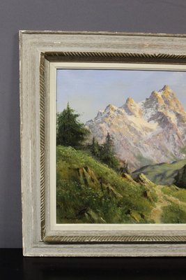 Johannes Gebhardt, Mountain Landscape, 1920s-1940s, Oil on Canvas-BCR-2035748