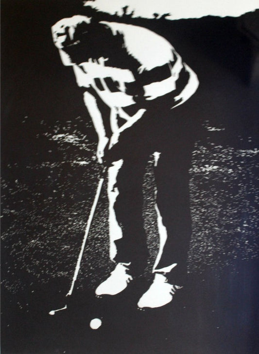 Jolanta Babicz, A Golf Player, 2011, Linocut