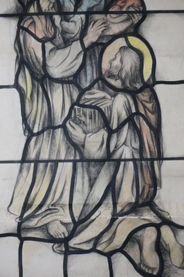 Jos van Dormolen, Mary & Jesus Church Window Design, 20th Century, Vidimus-HPP-1338239