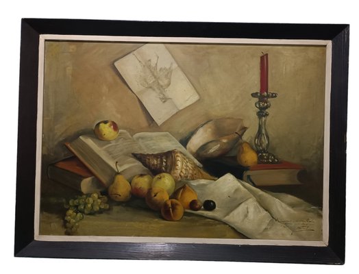 Jose Martorell Puigdomenech, Castilian Still Life, 19th Century, Oil on Canvas, Framed-ZVO-1805383