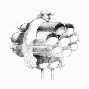 José Molina, Buen Rollo, 1999, Graphite on Paper-KHH-1243379