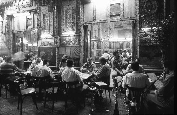 José Nicolas, Card Players, Cairo, Egypt, Silver Print-KHH-2023078