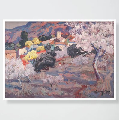 Josep Mas Pou, Almond Blossom, 2000s, Painting-AOI-2041915