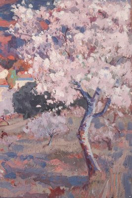 Josep Mas Pou, Almond Blossom, 2000s, Painting-AOI-2041915