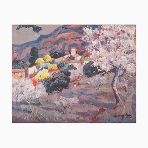 Josep Mas Pou, Almond Blossom, Giclée Print, 2000s, Framed-AOI-2042686