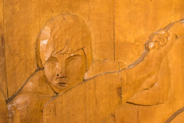 Josep Mundet and Joan Palet, 20th Century, Carved Wood Panel-AOI-1106787