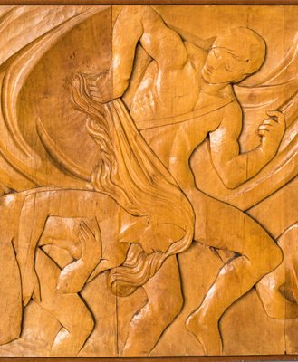 Josep Mundet and Joan Palet, 20th Century, Carved Wood Panel-AOI-1106787