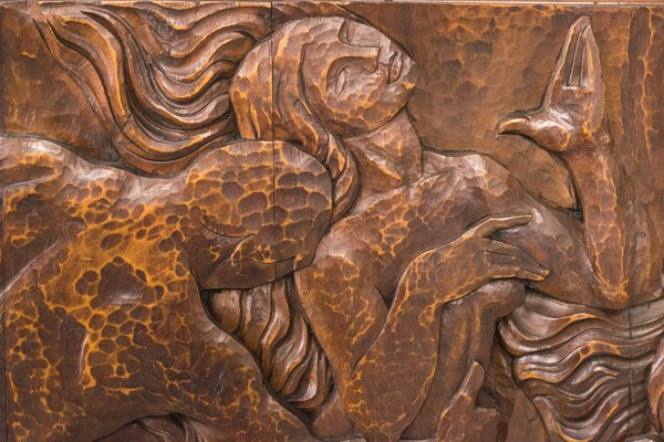 Josep Mundet and Joan Palet, Carved Panel, Metal & Wood-AOI-1109264