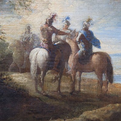 Joseph Parrocel, Three Knights, 1600s, Oil on Canvas-BEW-2023591