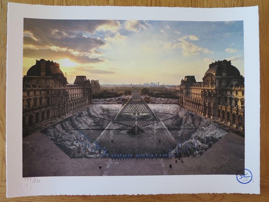 JR - JR au Louvre, March 29, 2019, Paris, France (6:08 p.m.), Lithograph-KHH-1321261