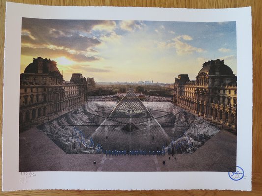 JR - JR au Louvre, March 29, 2019, Paris, France (6:08 p.m.), Lithograph-KHH-1321261