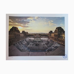 JR - JR au Louvre, March 29, 2019, Paris, France (6:08 p.m.), Lithograph-KHH-1321261