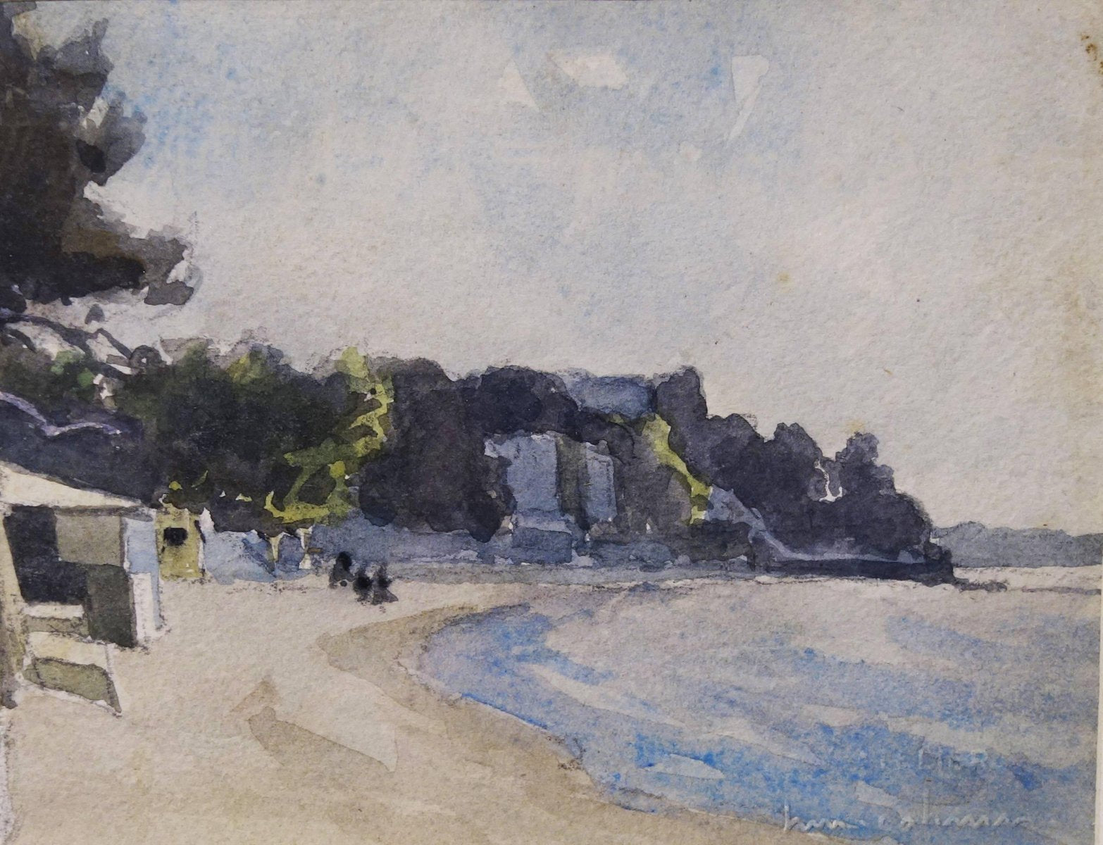 Juan Le Pins, France, Watercolor, 1930s