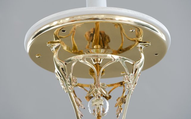 Jugendstil Ceiling Lamp with Original Glass Shade, Vienna, 1908-SPD-765272