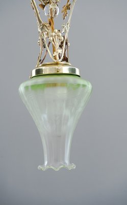 Jugendstil Ceiling Lamp with Original Glass Shade, Vienna, 1908-SPD-765272